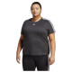 Adidas Γυναικεία κοντομάνικη μπλούζα Aeroready Train Essentials 3-Stripes (Plus Size)